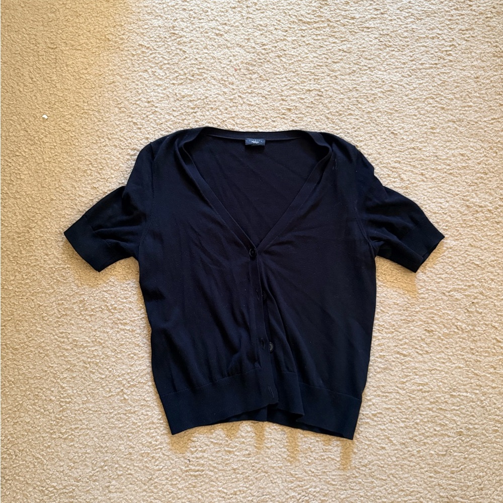 Talbots Black Button Down Shirt